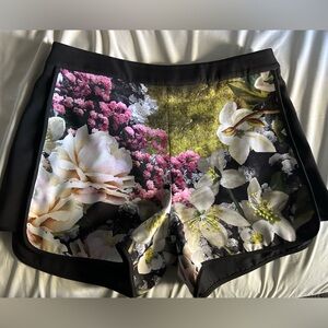 Floral print black Ted Baker shorts